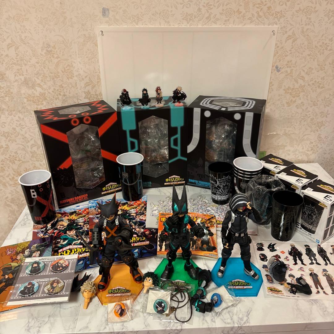 ヒロアカ　WORLD heroes mission グッズまとめ売り 僕のヒーローアカデミア(ヒロアカ) WORLD HEROES' MISSION - メルカリ