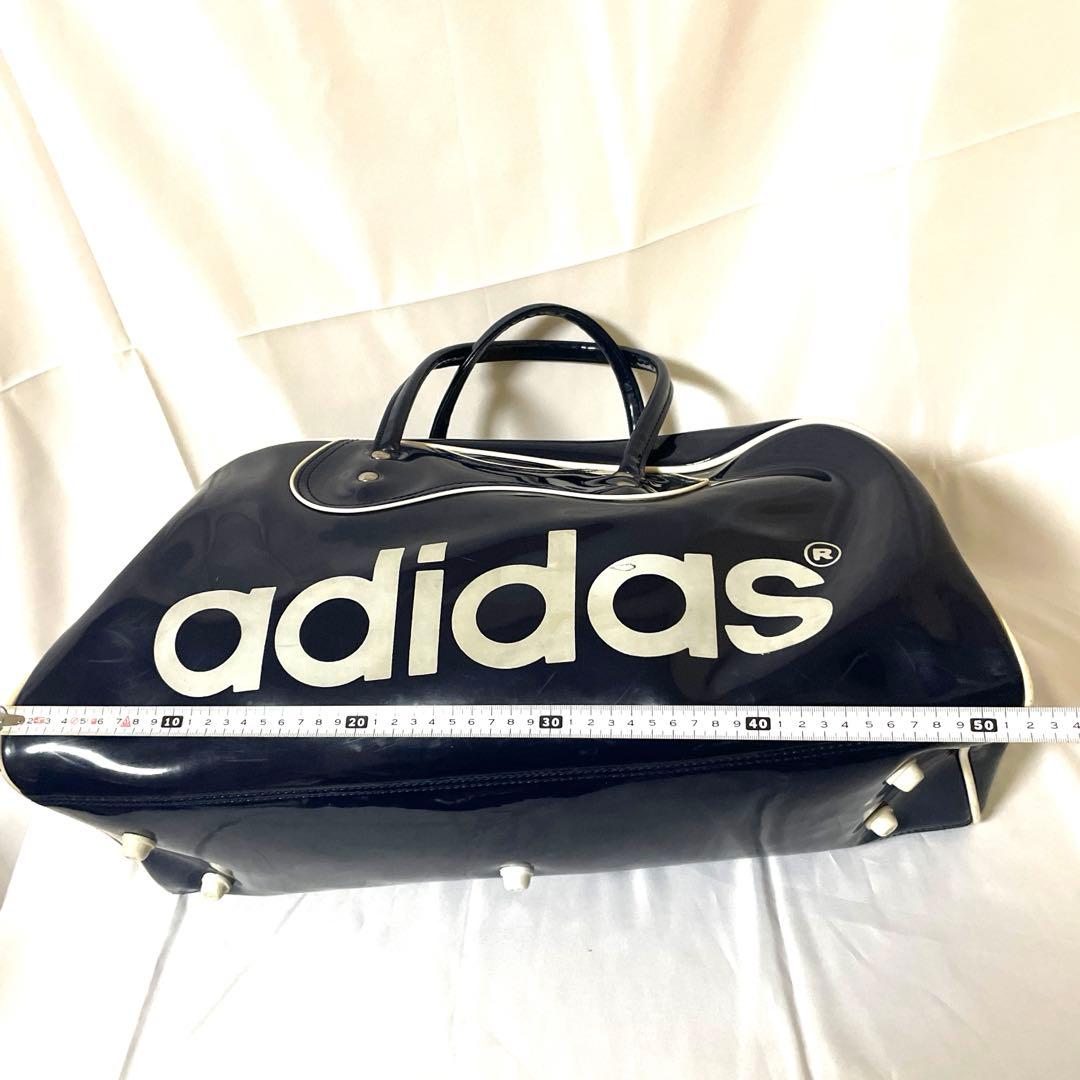 adidas☆アディダス☆エナメル☆ボストンバッグ☆ビンテージ☆ネイビー
