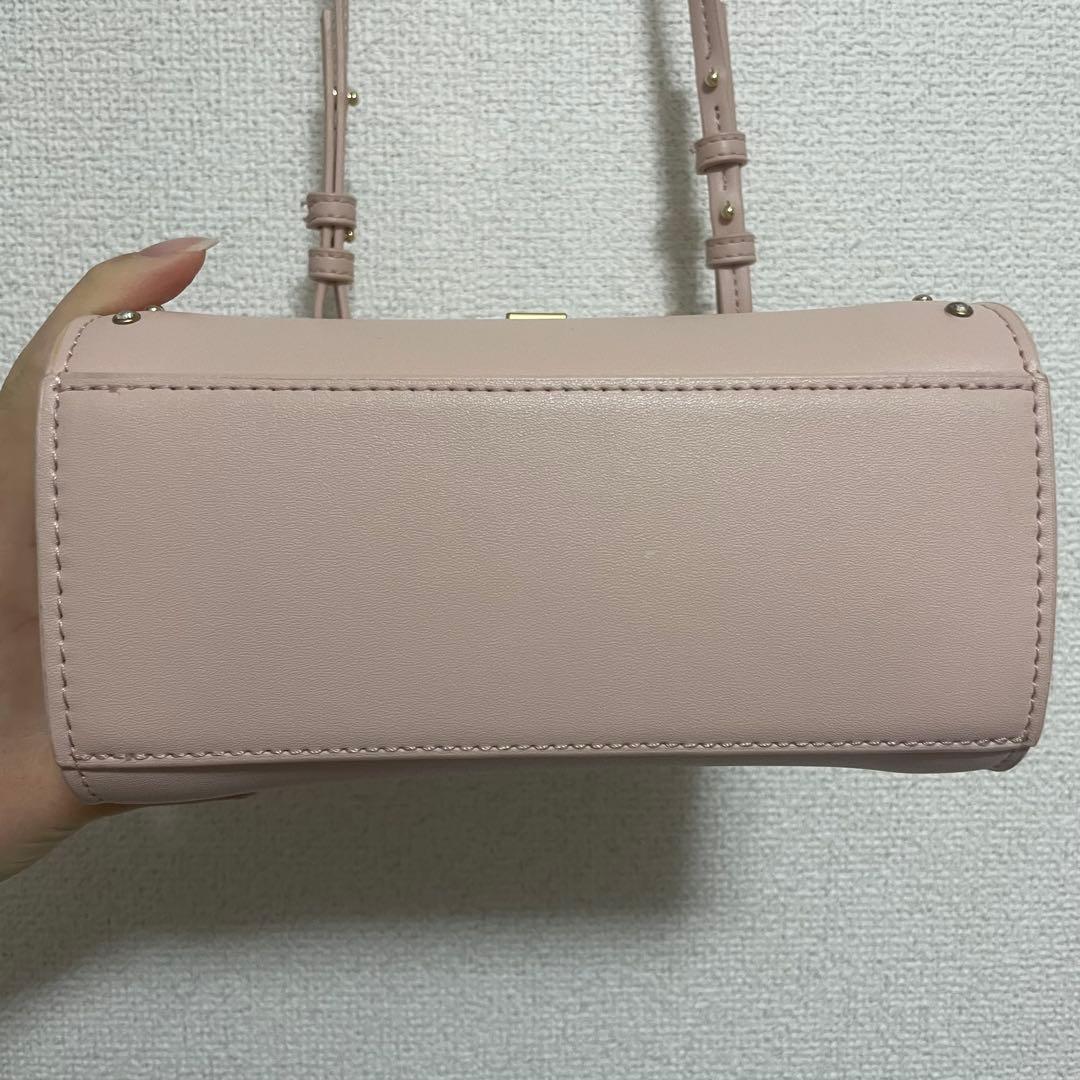 【リュタン】ビジュースタッズポシェット　ピンク