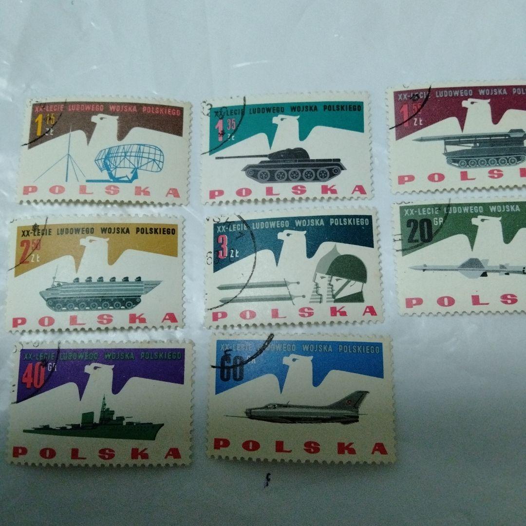 ミリタリー切手　冷戦時代　ポーランド人民軍創立20周年記念切手　T-62