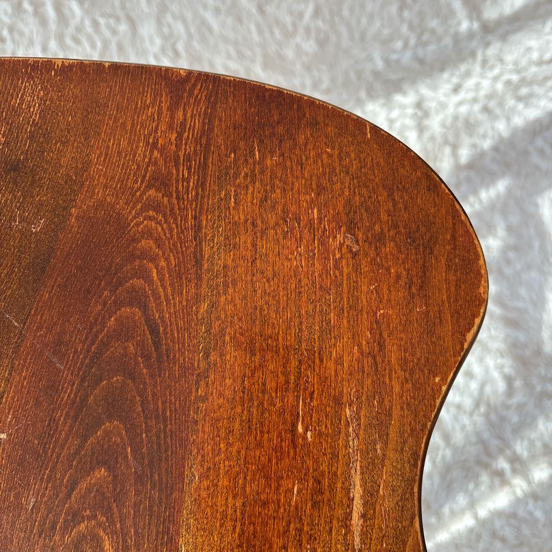 まつ様リクエスト品】飛騨産業 キツツキマーク スツール 座彫り