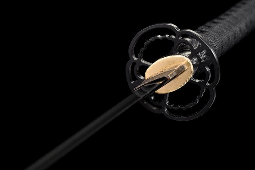 焼刃の侍『黒山の老妖』 日本刀 模造刀 居合刀 武士道 武蔵 鑑賞用 手鍛造打