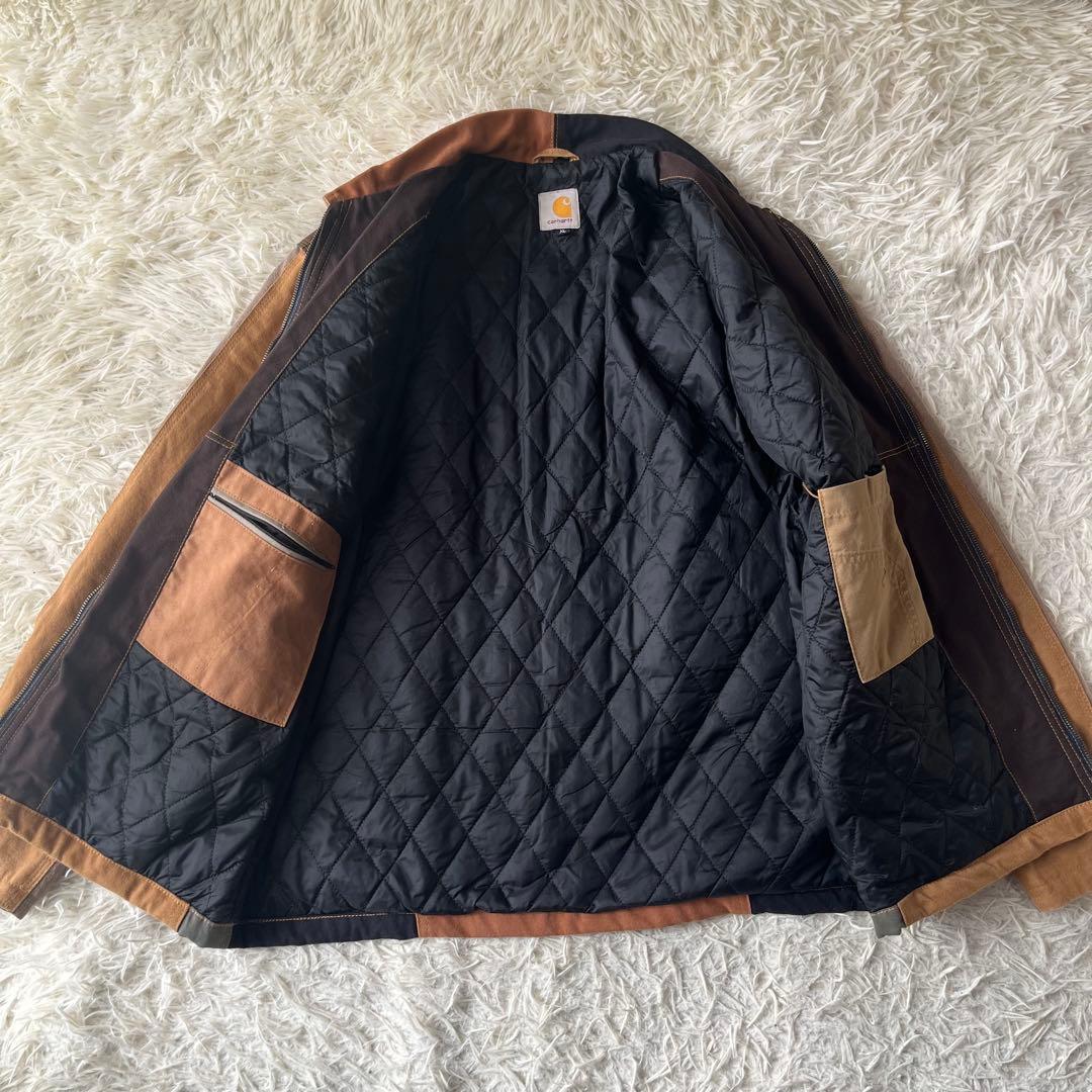 Carhartt カーハート　パッチワーク　ジップアップ　ジャケット　XL
