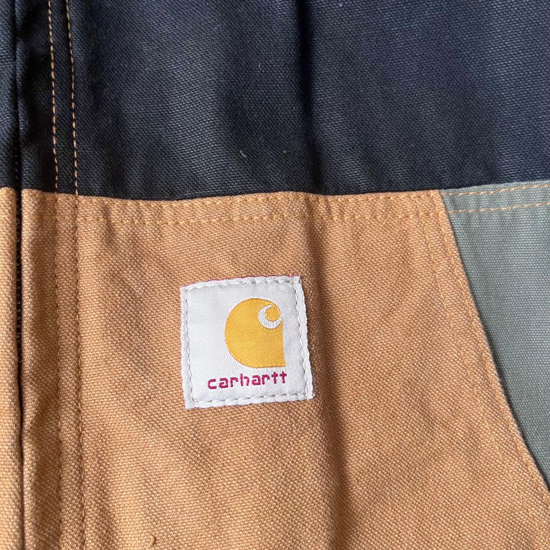 Carhartt カーハート　パッチワーク　ジップアップ　ジャケット　XL