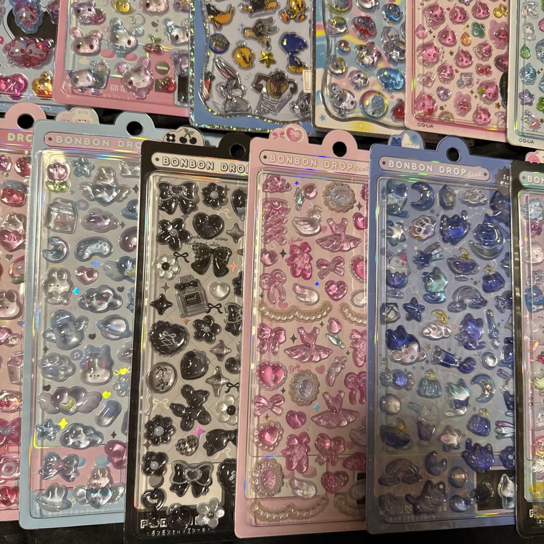 しずくちゃん　あわわちゃんボンボンドロップシール　 うるちゅるボンボンドロップ