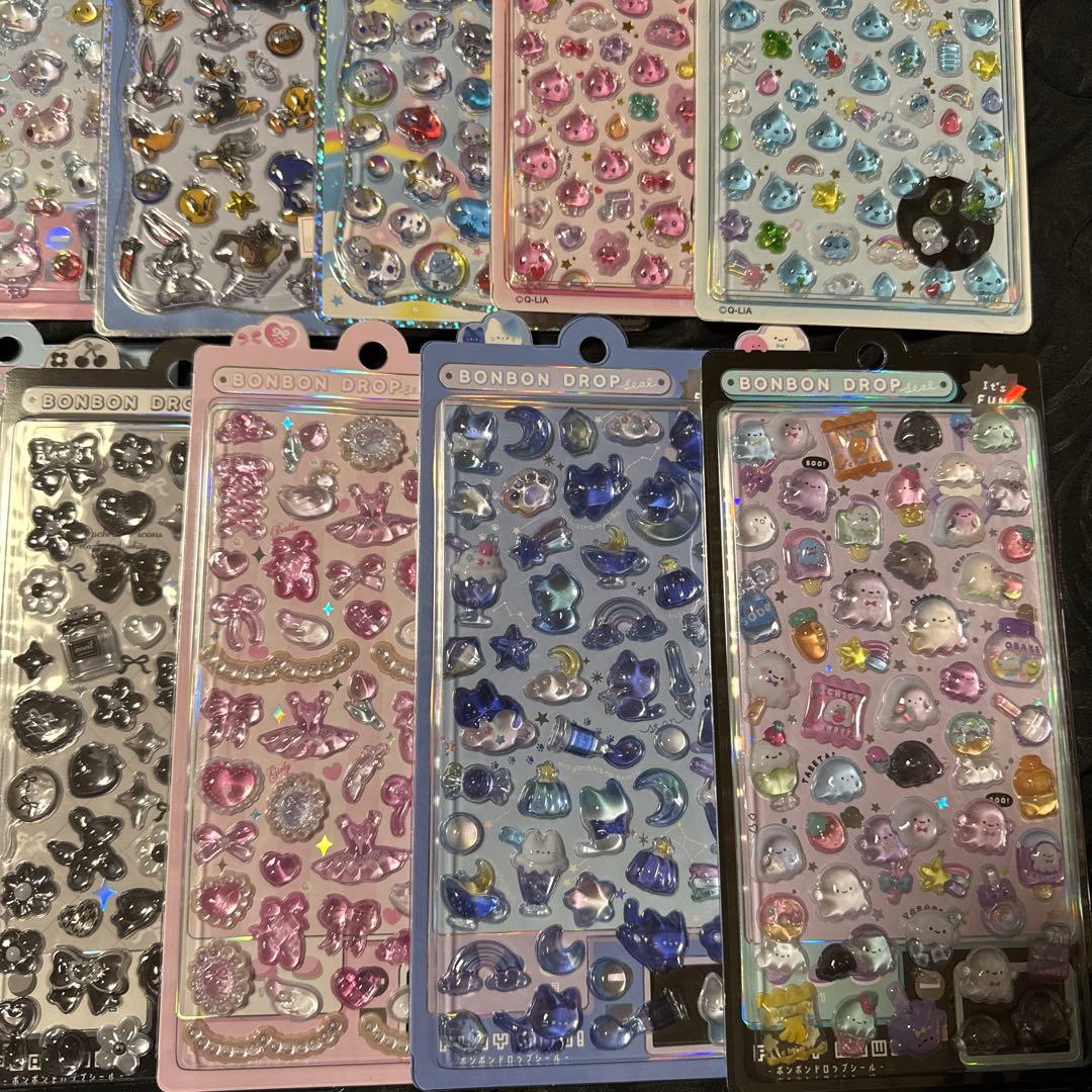 しずくちゃん　あわわちゃんボンボンドロップシール　 うるちゅるボンボンドロップ