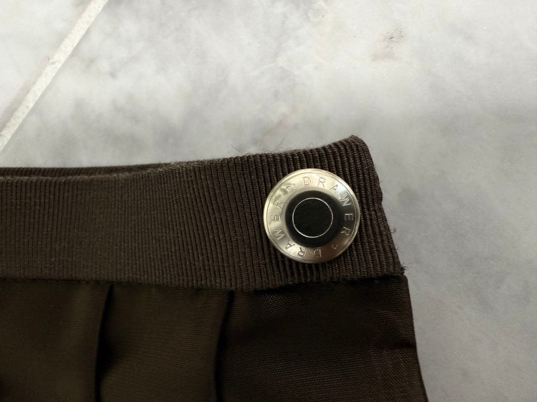 美品★24年Drawer ドゥロワー PRE2タフタプリーツスカート36