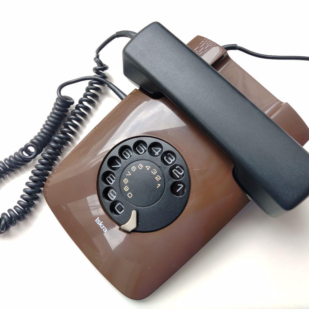 Iskra イスクラ レトロ電話機 ダイヤル式電話機 アンティーク