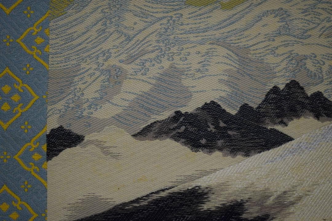 複製/横山大観/正気放光/刺繍画/桐共箱付/布袋屋掛軸HJ-379