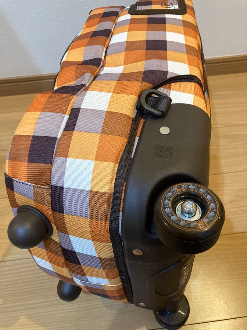 BURTON ローラーパックSS チェック柄 3wayキャリーバッグ 中古品