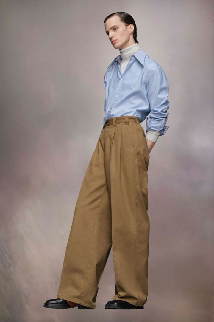 未使用 メゾンマルジェラ 46 ワイドパンツ チノパン スケーターチノ