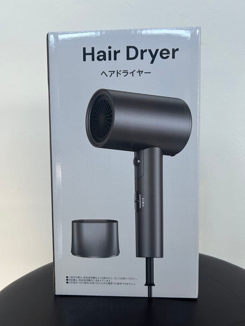 ヘアドライヤー グレー 円形ノズル - メルカリ