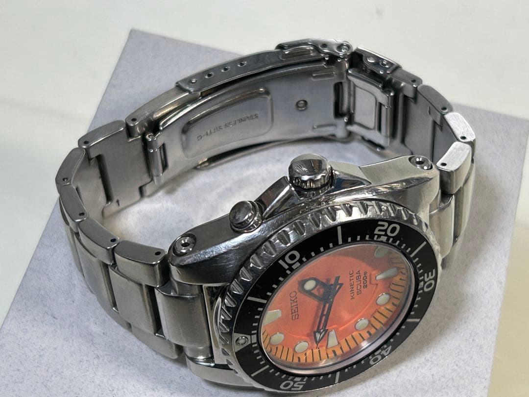 激レア オレンジ「二次電池交換済完動」SEIKO SCUBA 5M62-0BL0