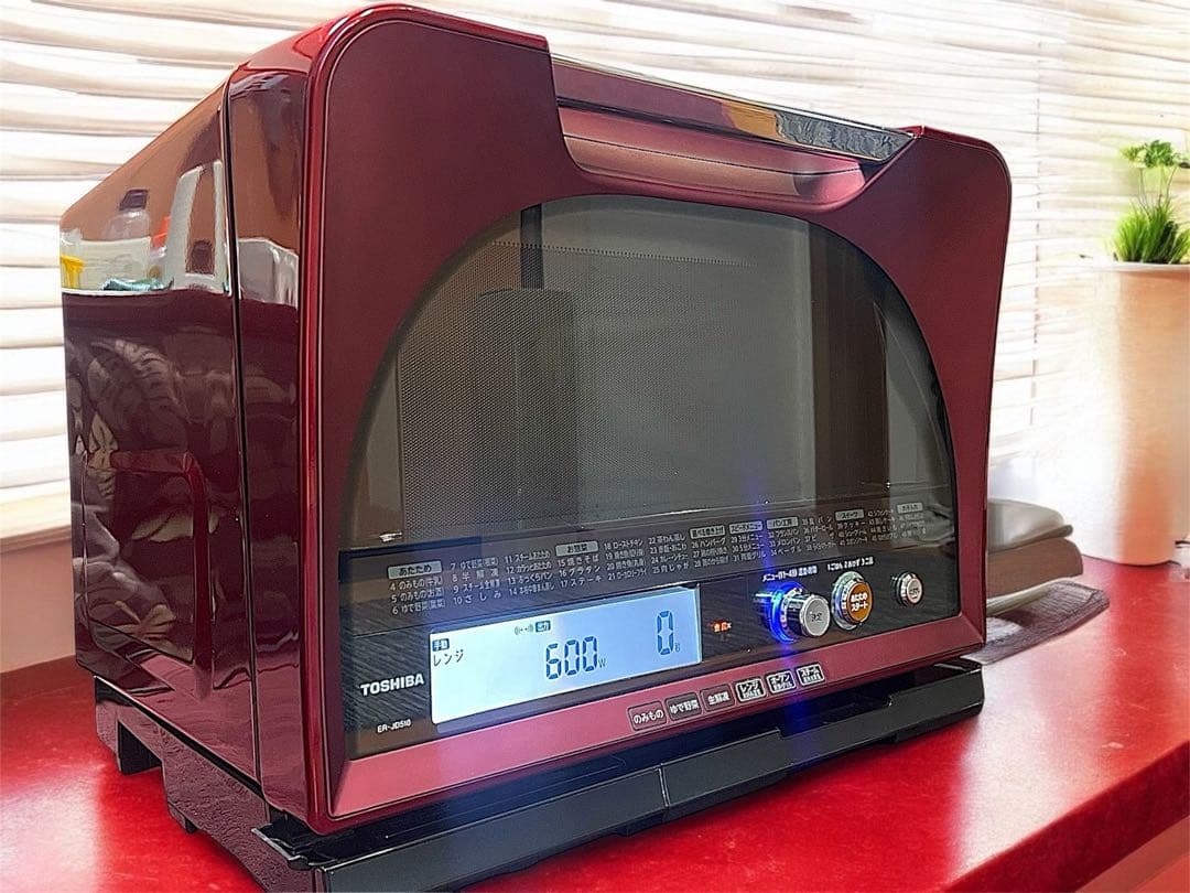 美品TOSHIBA 石窯ドーム スチームオーブンレンジ ER-JD510(R)