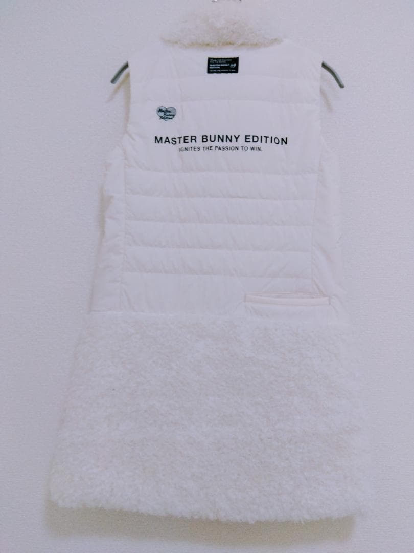 MASTER BUNNY EDITION ファー付きダウンベスト サイズ0