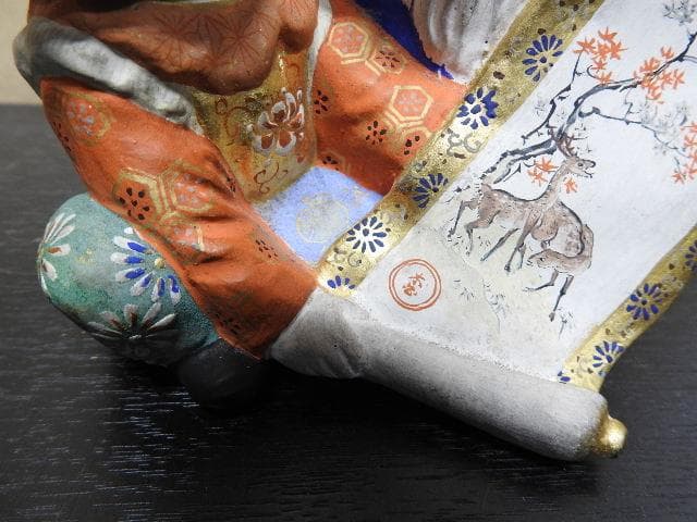 奥田木白 寿老唐子 共箱 MA466 美術品・アンティーク・コレクション