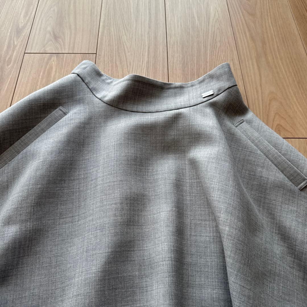 FOXEY グレー フレアスカート