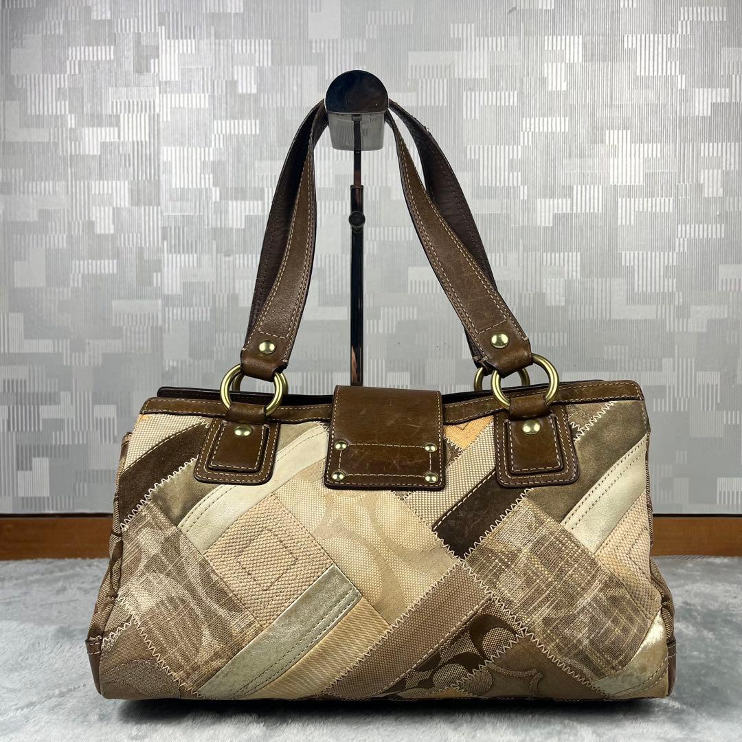 バッグ Coach Legacy Hand Bag Patchwork