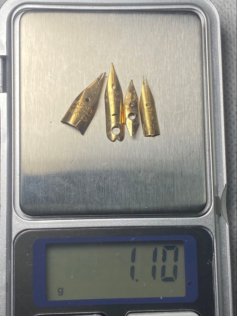 No.107 金無垢18K 0.50g 14k 1.10g 金 24K 純金