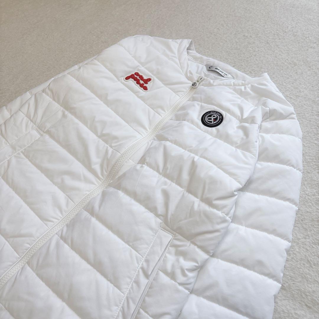✨未使用級✨and per se ホワイト 中綿 キルティングジャケット M