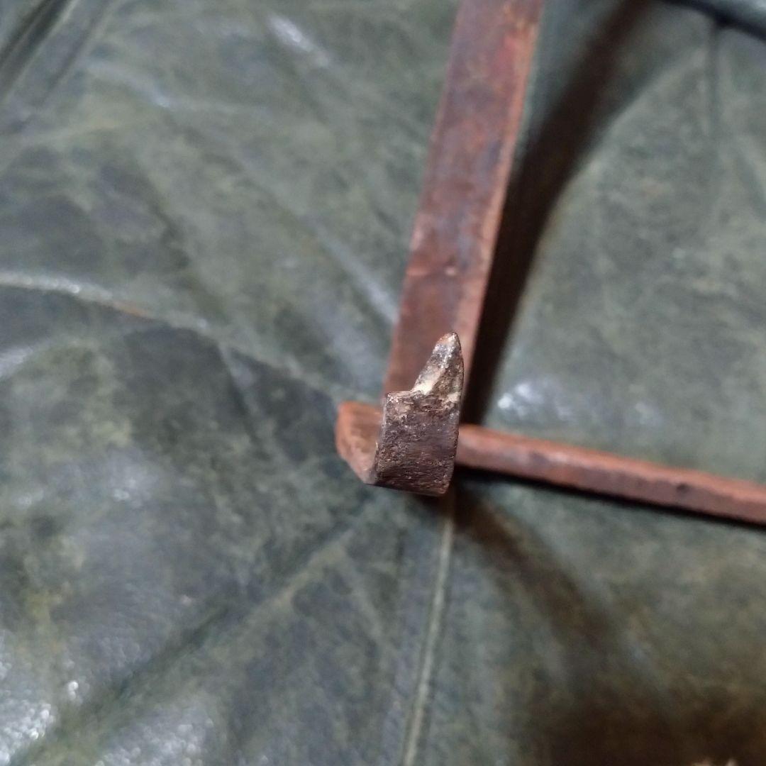 吉原型 五徳 【特大】 長火鉢用 レトロ 鉄