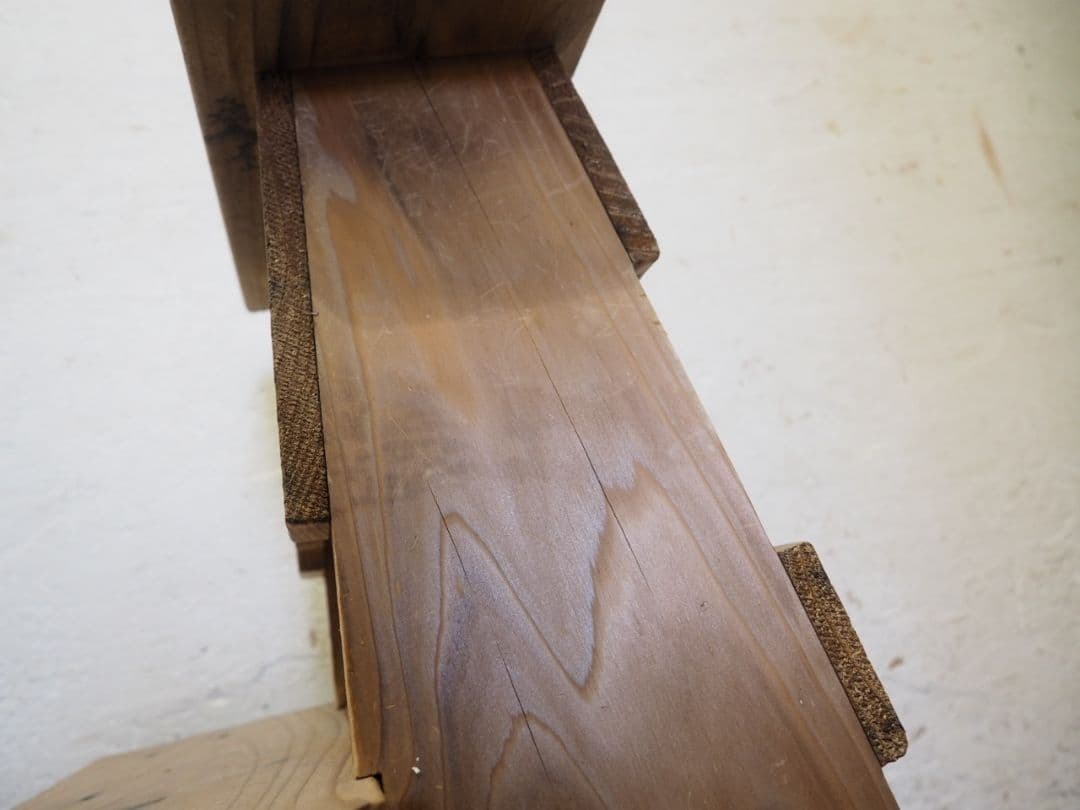 1087 踏み台 飾り棚 展示台 陳列台 古家具 古道具 レトロ ステップ