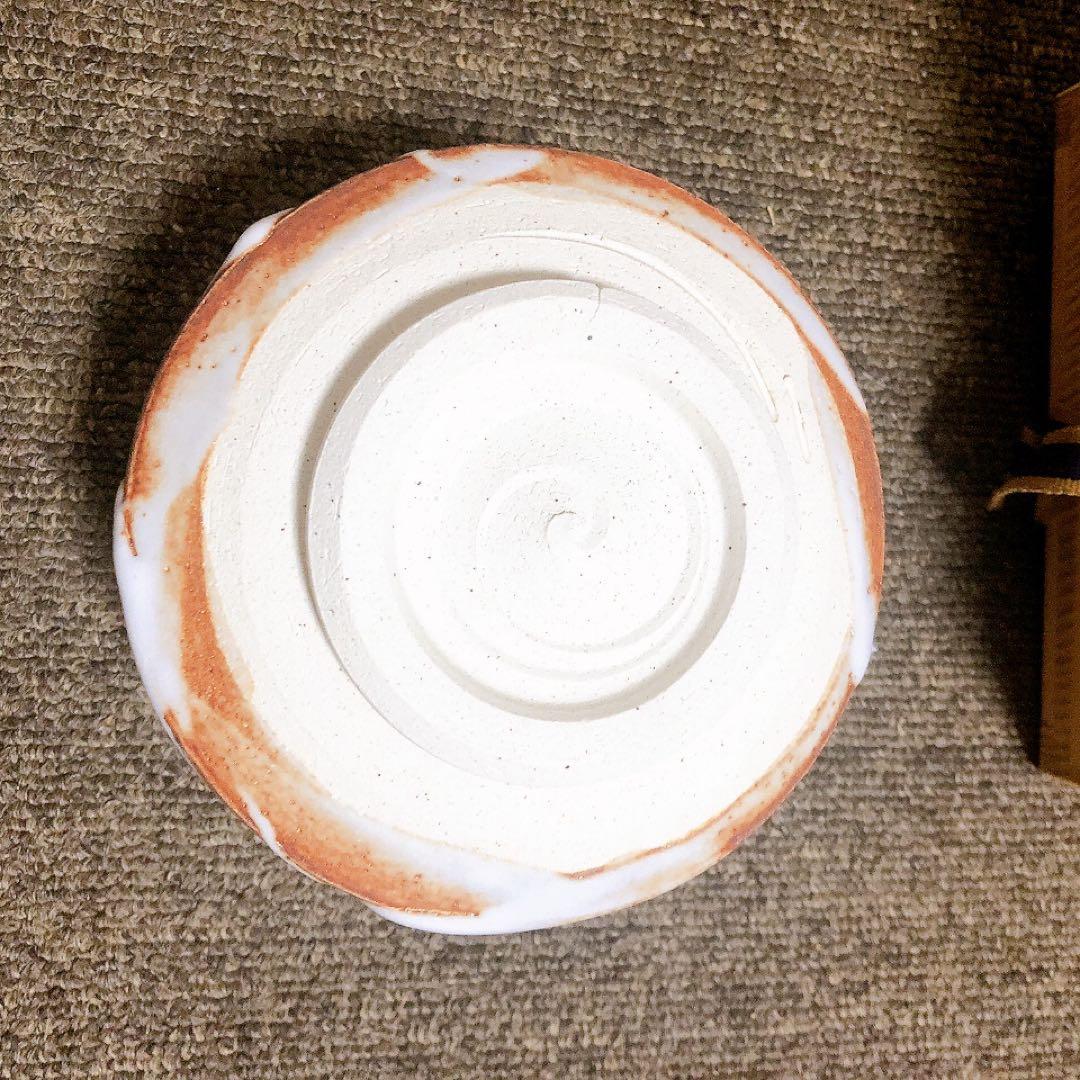 美濃焼 赤志野 志野 抹茶 茶碗 在銘 銘有 作家 骨董 美品 茶道 美品