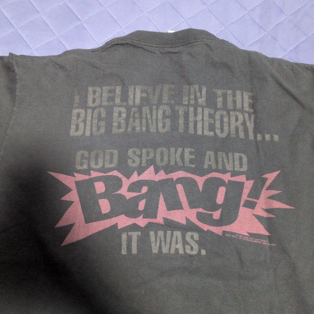 90s ビンテージTシャツ XL 進化論