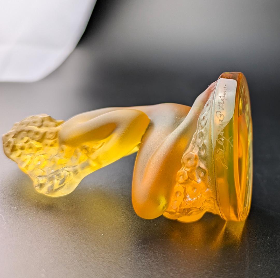 まーくんさん専用珍しい琥珀!☆ラリック フィギュリン フロレアル