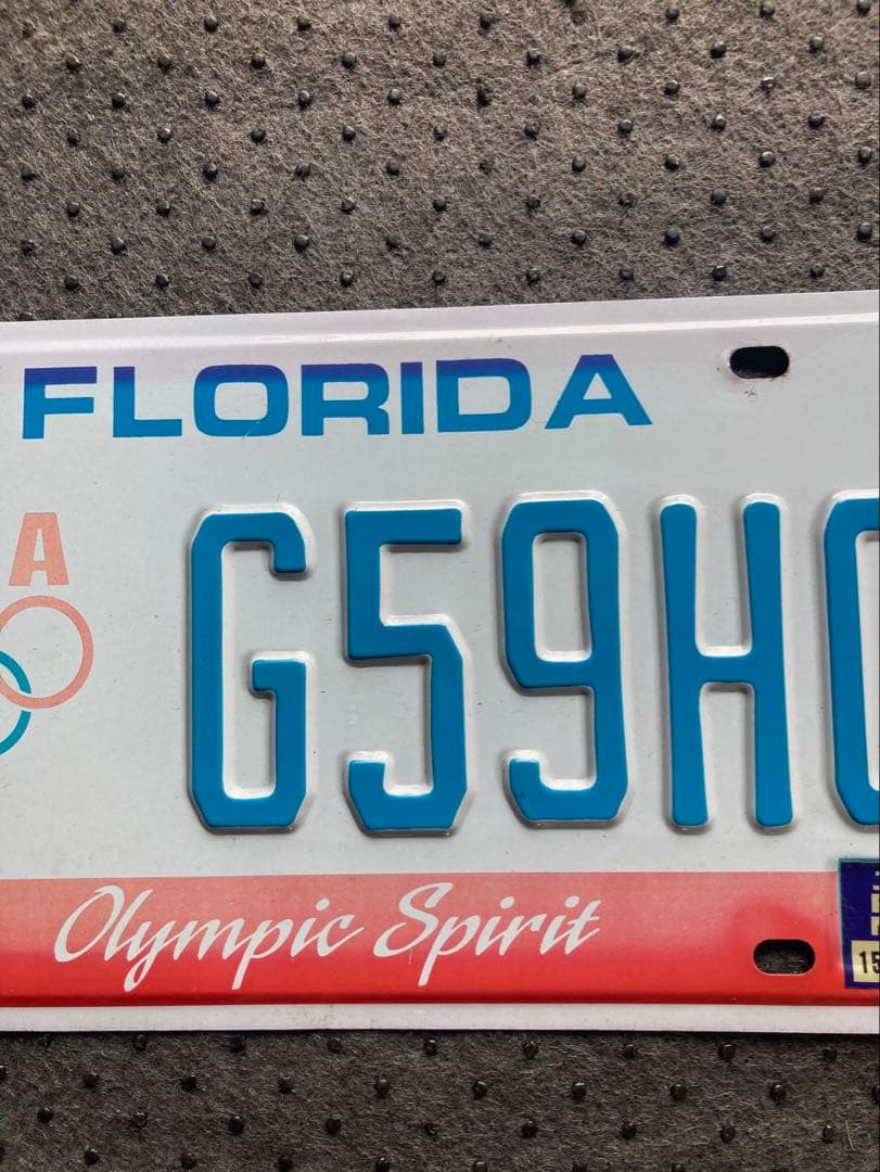 1998 オリンピック記念 フロリダ ナンバープレート アメ車 US規格