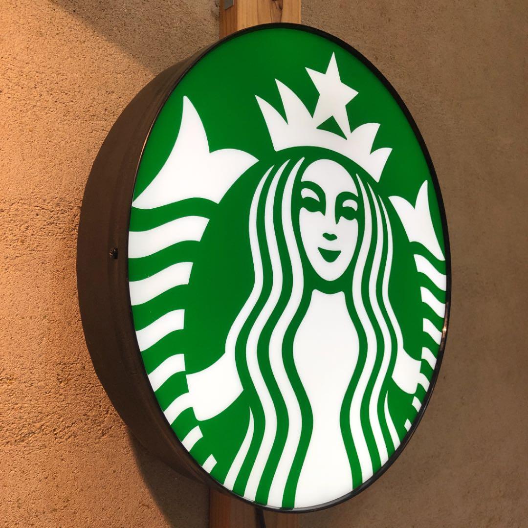 スターバックスライトアップ看板本物店舗用ストアディスプレイサイン