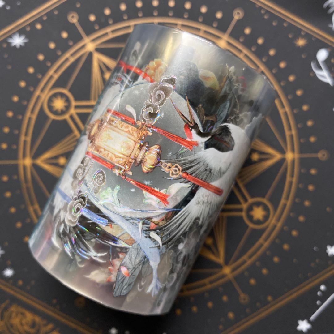 【8899】海外　2.46/4.92/巻　貝殻光マスキングテープ　動物系　鶴古風