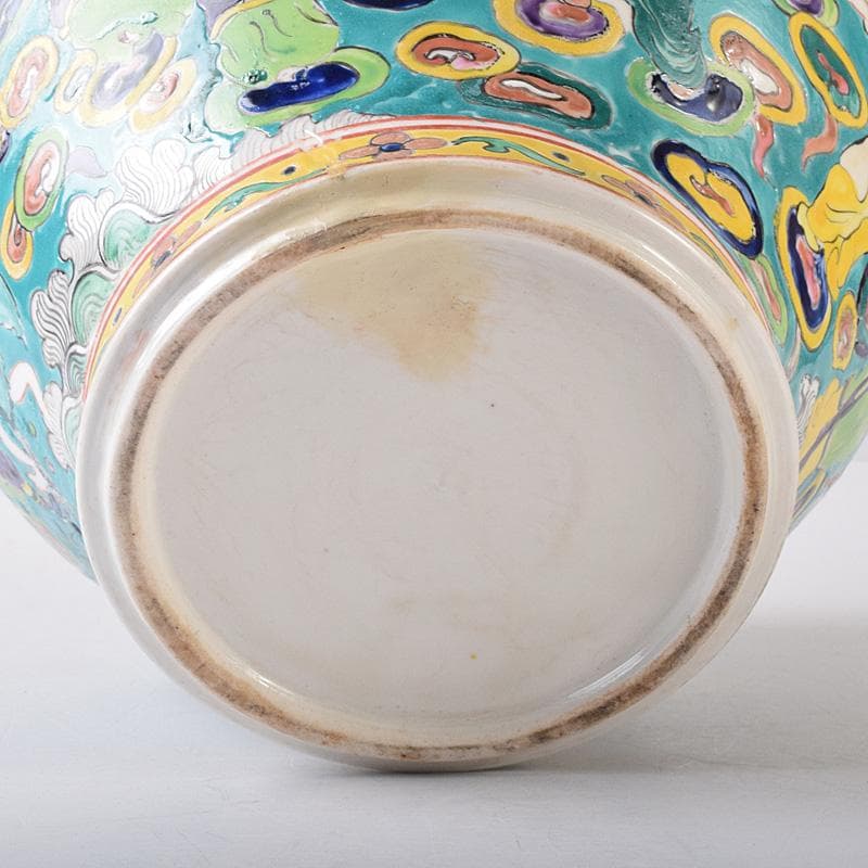 momo様専用 中国 粉彩 人物魚藻文壺 花瓶 M 7499