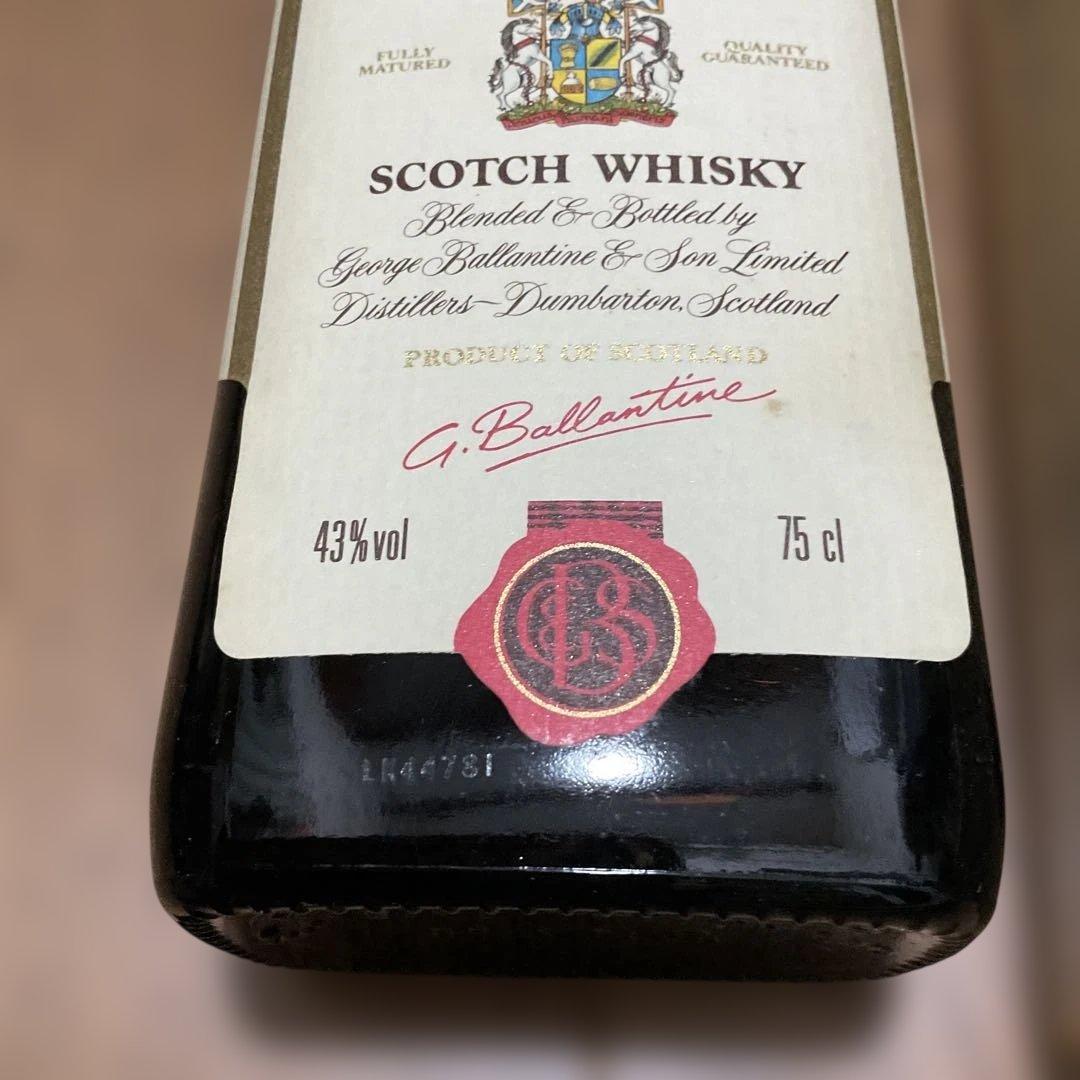 バランタイン ファイネスト 赤青紋章 760ml 43% 未開栓 古酒 スコッチ