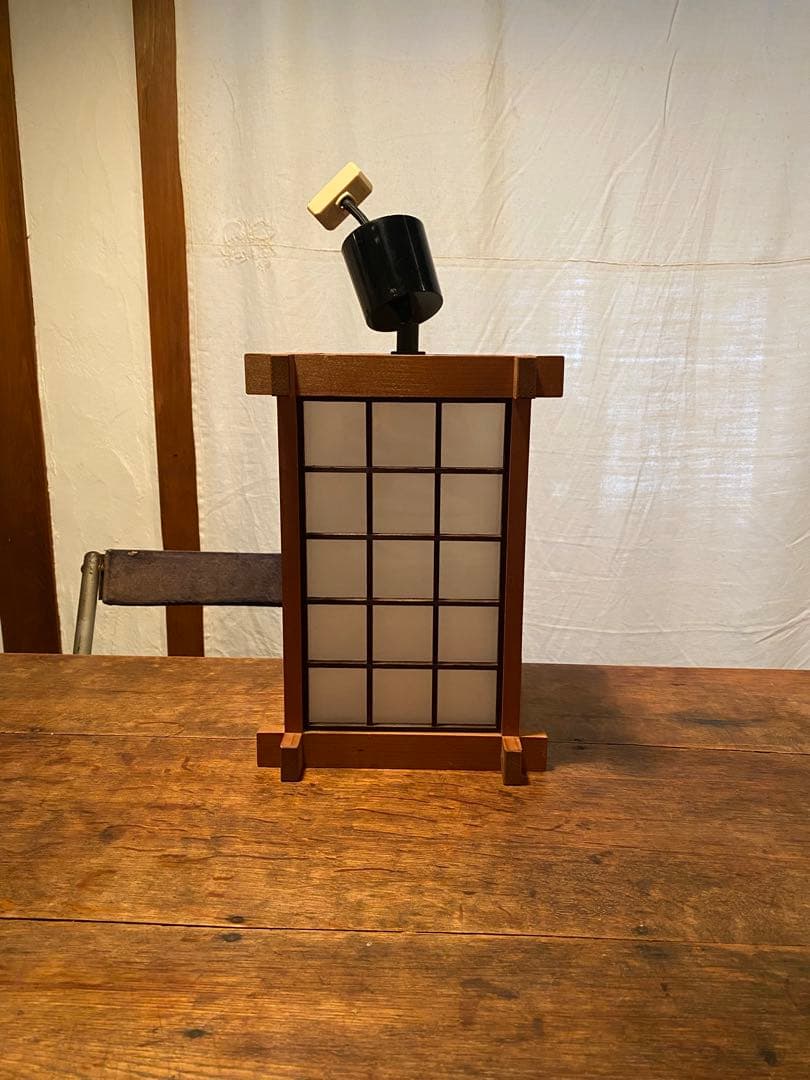 昭和レトロ 吊り下げ照明 格子 木製×乳白アクリル 和モダン 天井照明