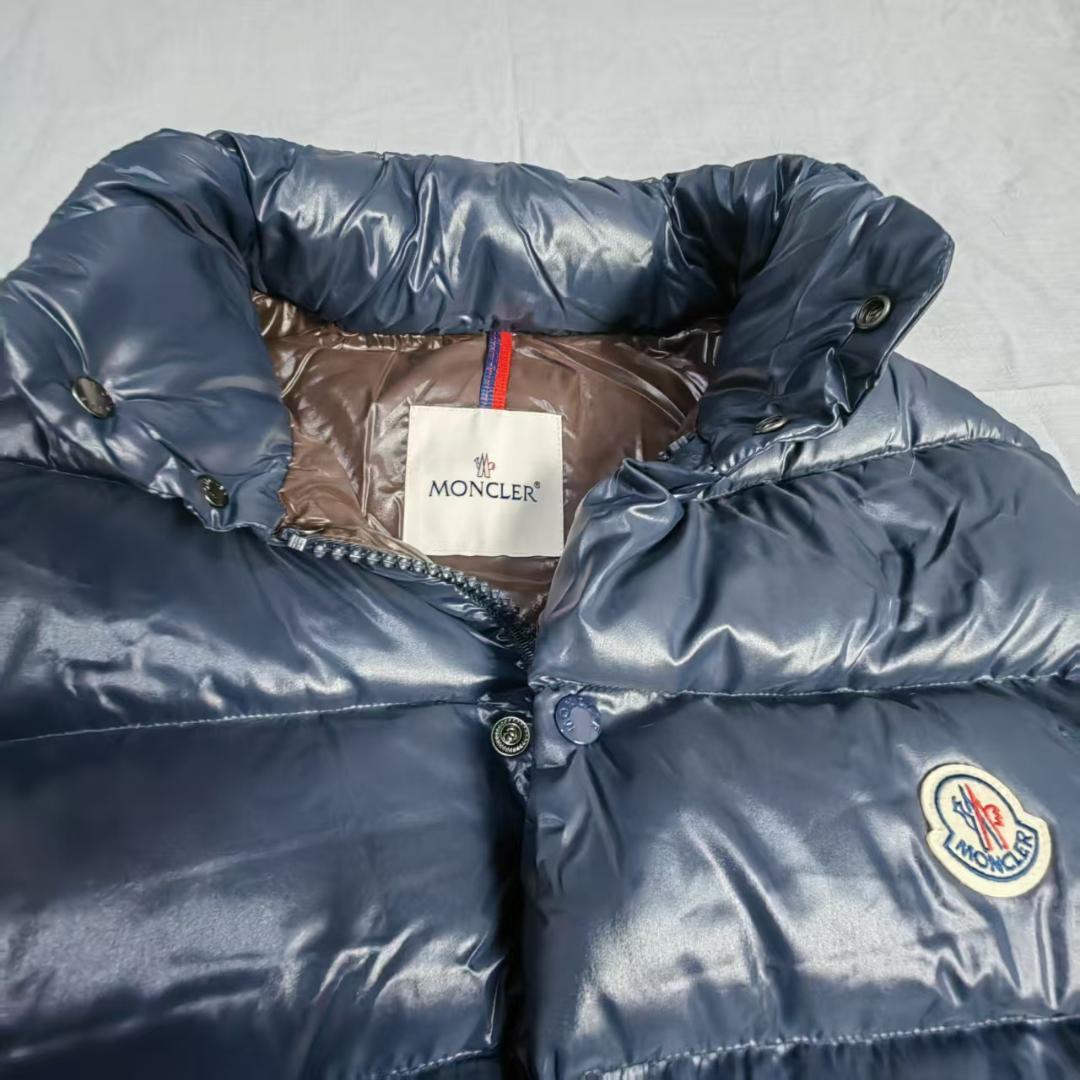 ダウンベスト ネイビー エンブレム付き L