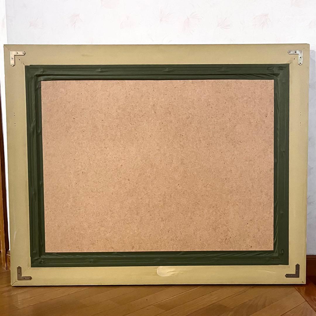 手描きアクリル画】モネ 睡蓮の池 日本の橋 大型インテリア絵画 額装