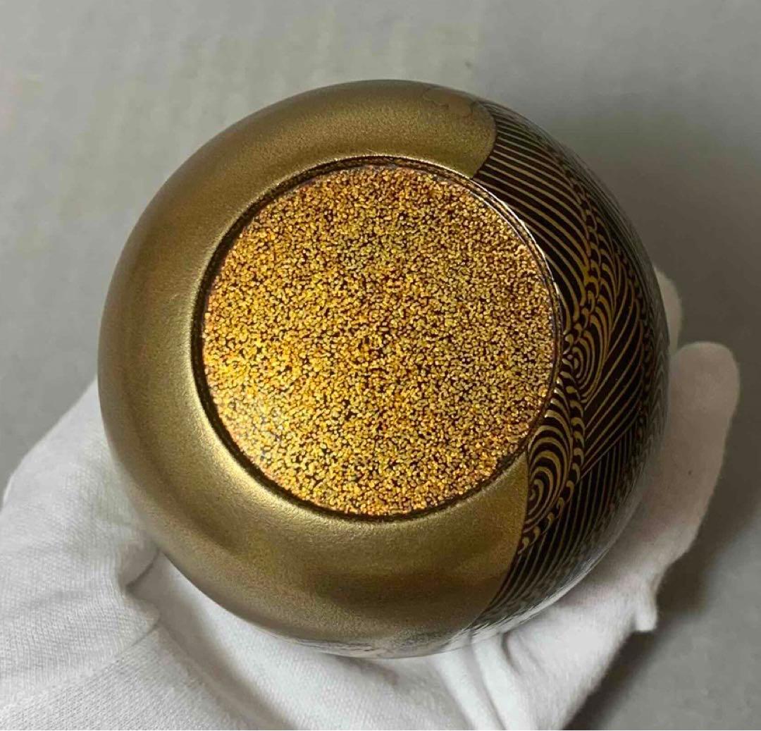 茶道具海島鶴蒔絵大棗裏千家淡々斎お書付