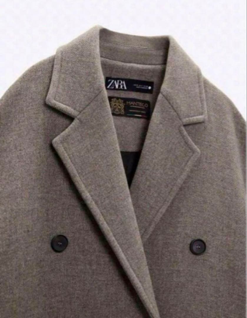 ZARA MANTECO社 プレミアム ダブルチェスターコート S