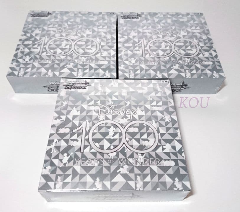 ヴァイスシュヴァルツ ディズニー100 初版 3BOX シュリンク付き