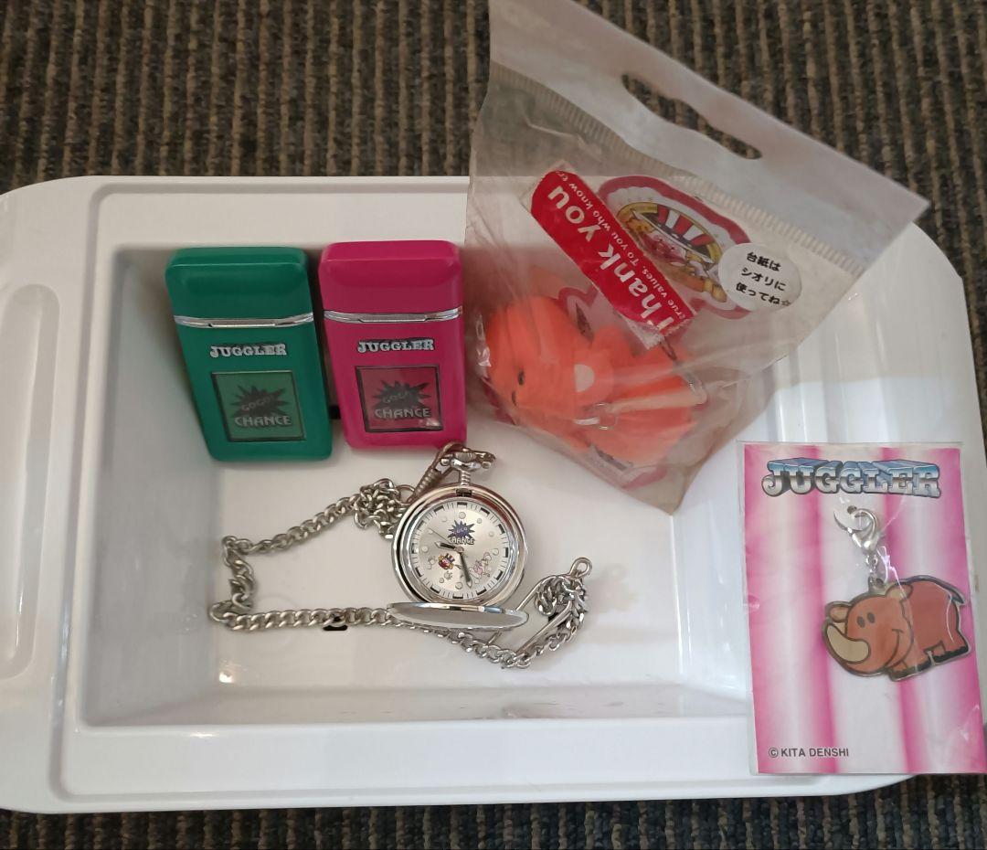 ジャグラーライターと懐中時計 あかいこうじ直筆サイン入りミニドル箱 等