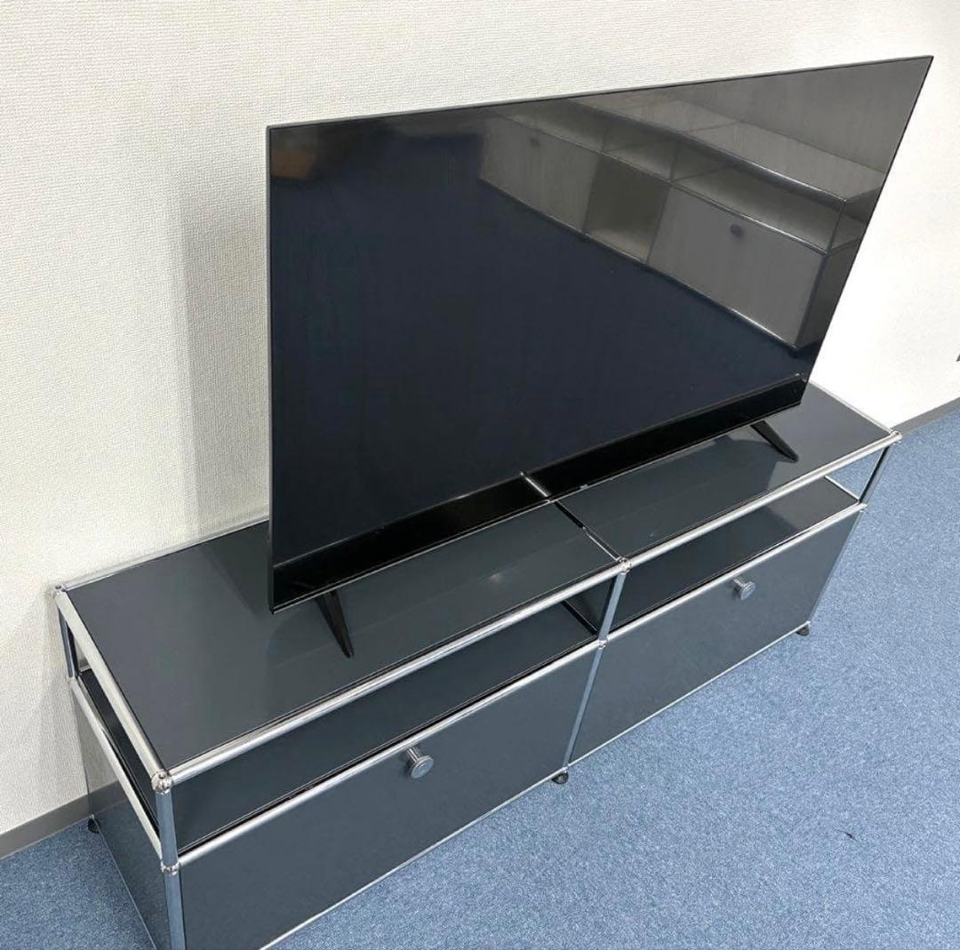 中古 USMハラー｜キャビネット テレビボード 2列2段 アントラサイト