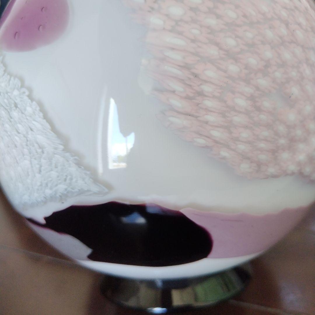 海外骨董品】美品！アンティークベネチアングラス murano 桜フラワー