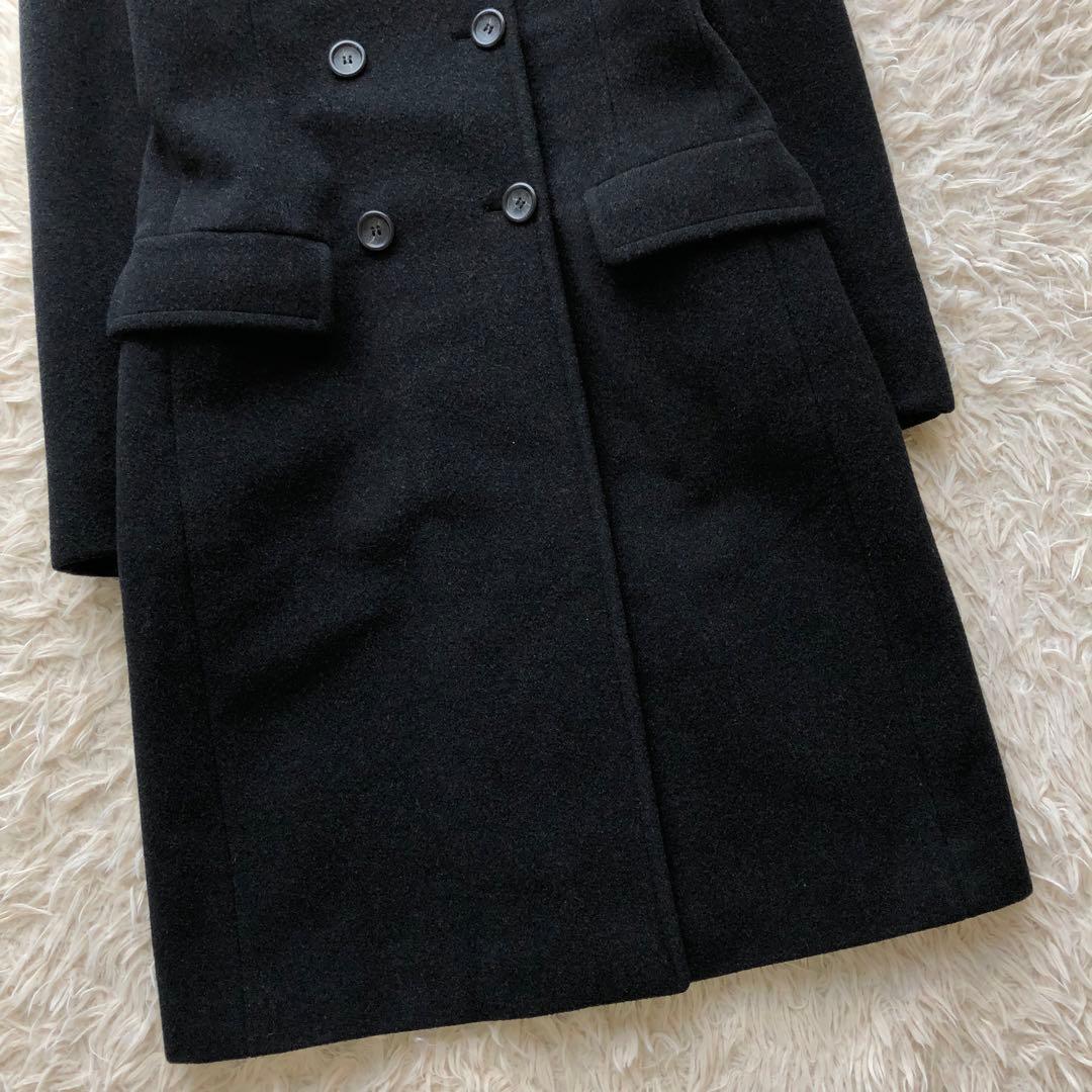 美品✨ ポールスミス フード ダブル コート ネイビー 大きいサイズ 42