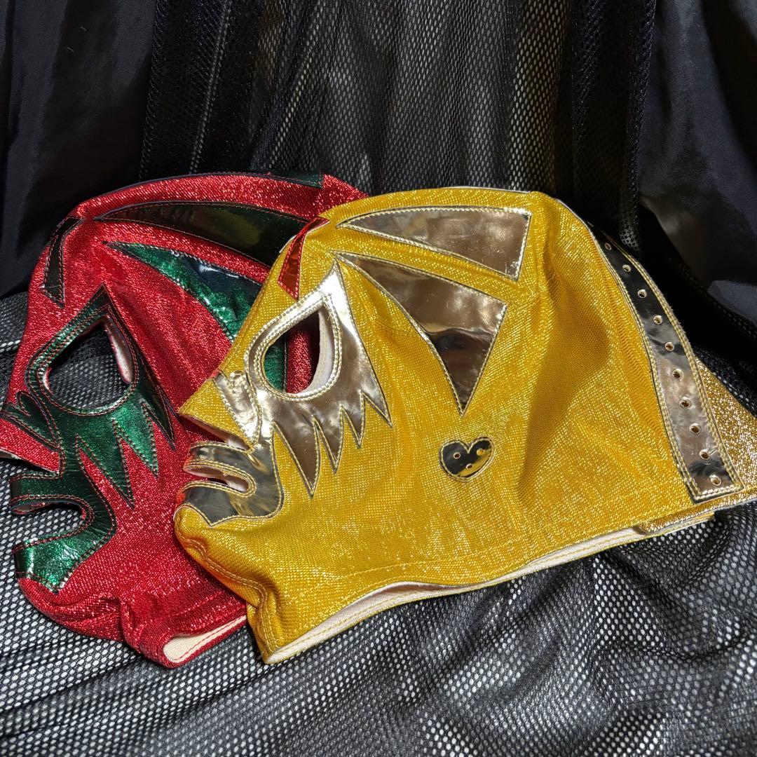 H*o様 ■2枚セット■ミル・マスカラス試合用マスク/ドス・カラス/マスカラス