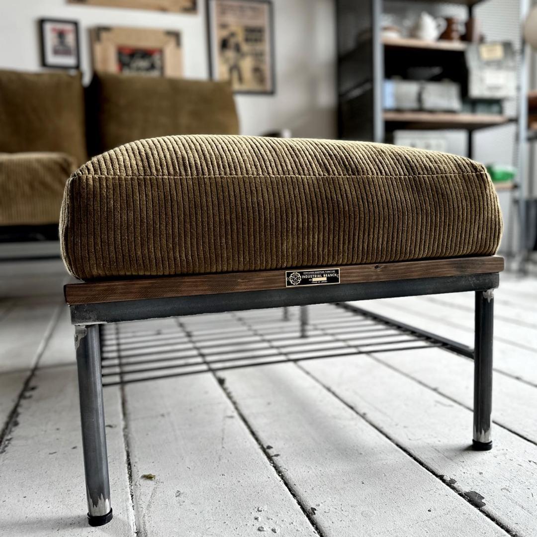 ☆週末セール☆インダストリアルブランチ【オットマンソファ（展示品