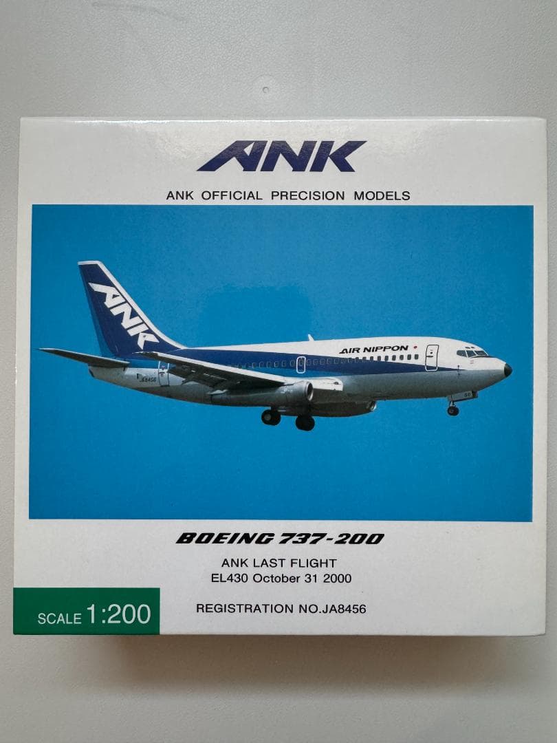 ANK エアーニッポン　B737-200 ダイキャストモデル　1/200 ANK エアーニッポン B737-200 ダイキャストモデル 1/200 ANK