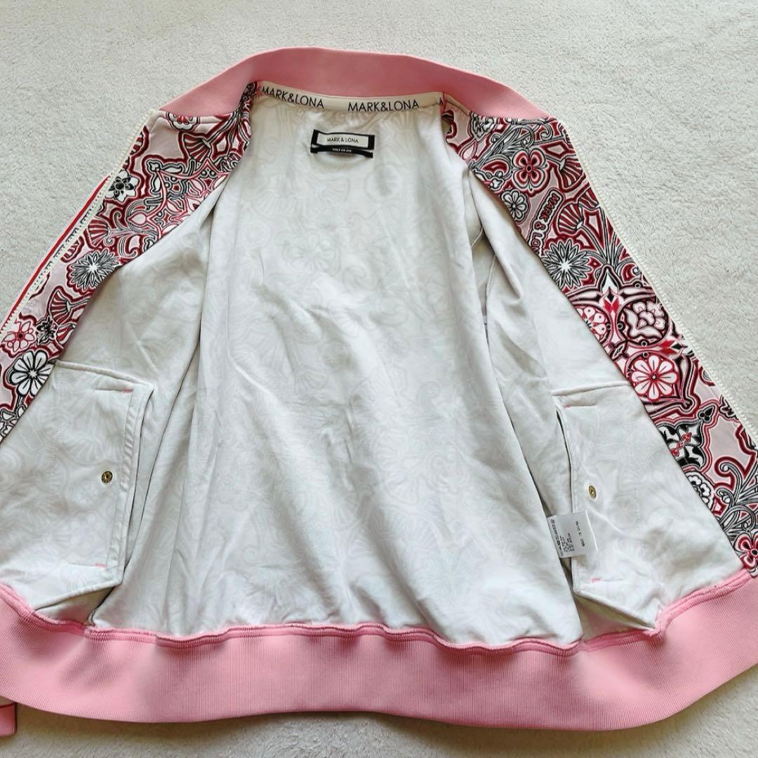 美品　マークアンドロナ　近年　セットアップ　ジャケット　スカート　花柄　ピンク