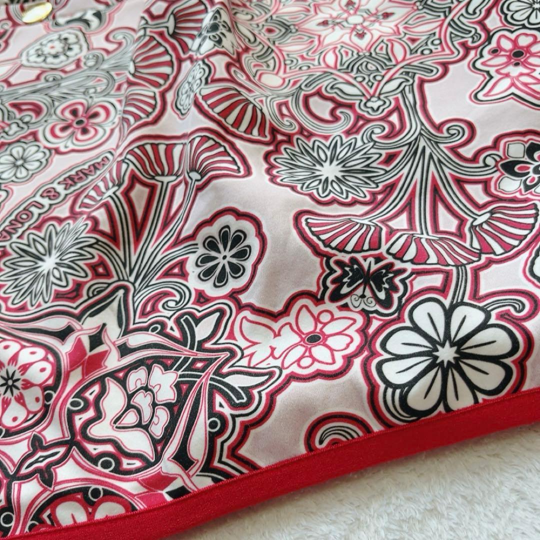 美品　マークアンドロナ　近年　セットアップ　ジャケット　スカート　花柄　ピンク