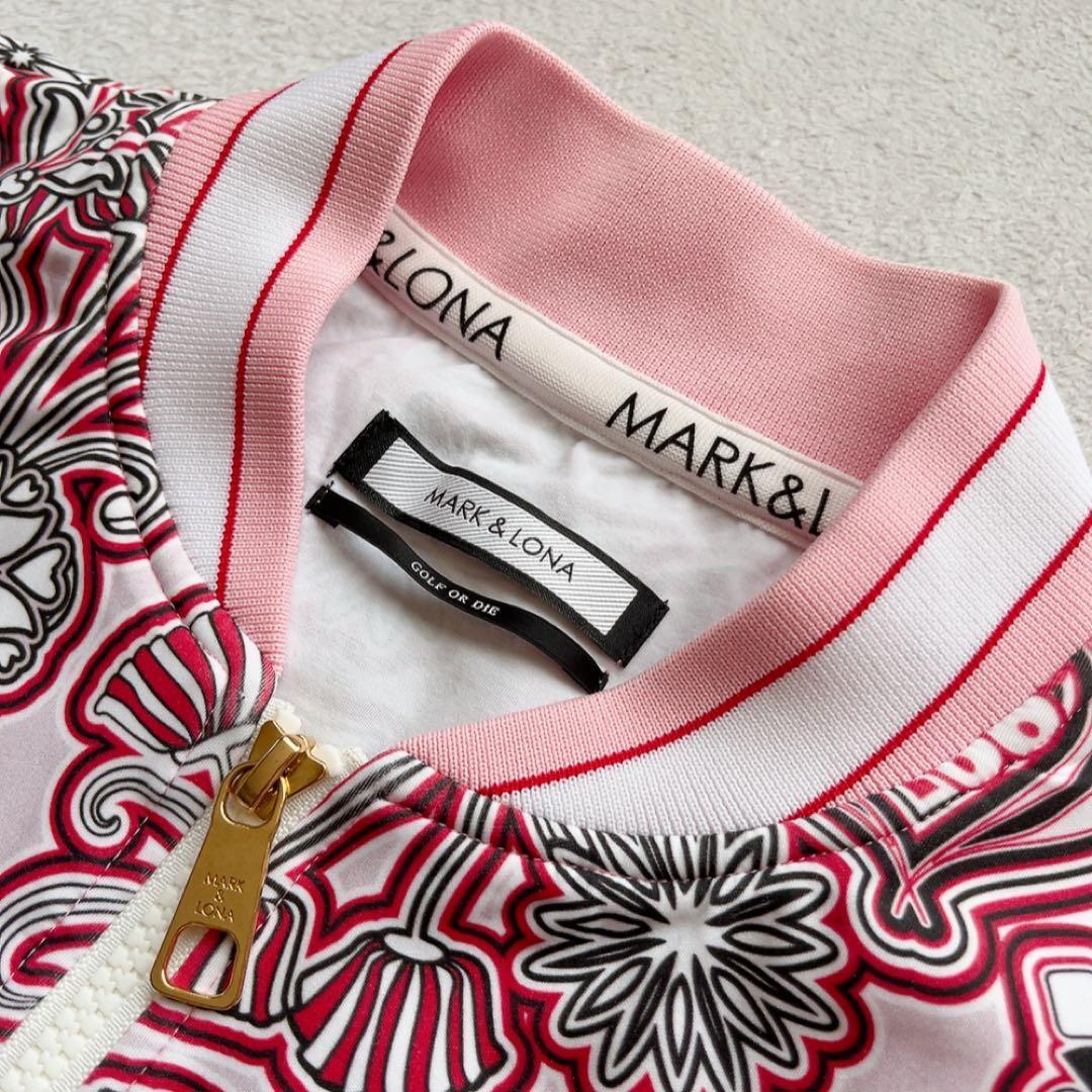 美品　マークアンドロナ　近年　セットアップ　ジャケット　スカート　花柄　ピンク